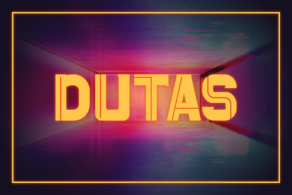 Dutas font, a Font by artditiastd (Photo 3 of 3)