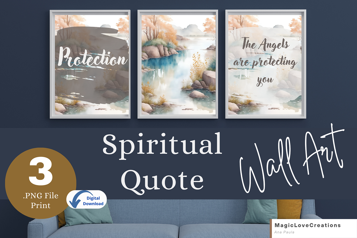 Spiritual Positive Quote Print Wall, a Poster Template by MagicLove Creations (Photo 1 of 10)