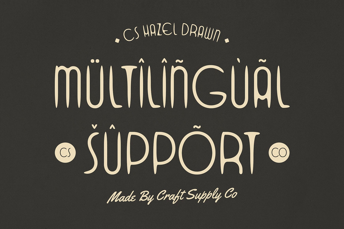 CS Hazel Drawn, a Sans Serif Font by Craft Supply Co. (Photo 6 of 8)