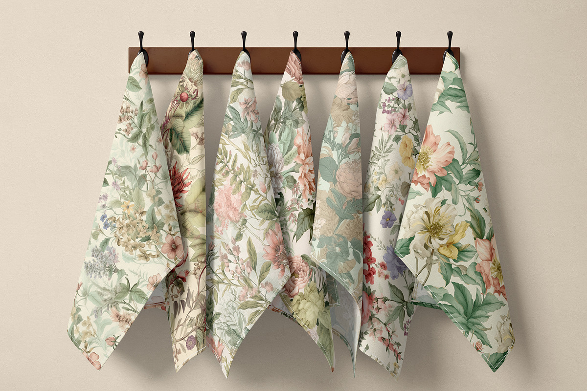 Vintage Botanical Set, a Pattern Graphic by Ninterints (Photo 8 of 13)