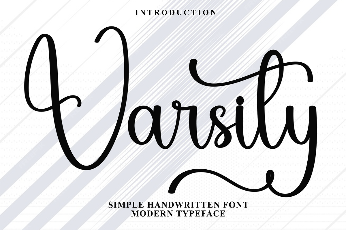 Varsity, a Handwritten Font by InermediaSTUDIO (Photo 1 of 8)