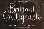 Briliant Calligraph, a Handwritten Font by InermediaSTUDIO (Thumbnail 1 of 8)