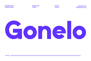 Gonelo Geometric Sans Serif Font, a Sans Serif Font by Vadovastd (Thumbnail 1 of 9)