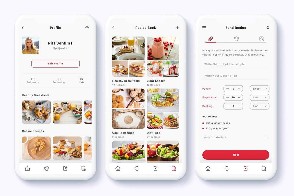 Roka - Recipes and Food Plan App UI, an App Template by Betush (Photo 4 of 6)