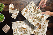 Neutral Mushroom Botanical Scrapbook, a Background Graphic by V Design Creator (Thumbnail 4 of 11)