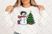 Funny snowman png, Christmas snowman, an Illustration by Craft Nest (Thumbnail 2 of 6)