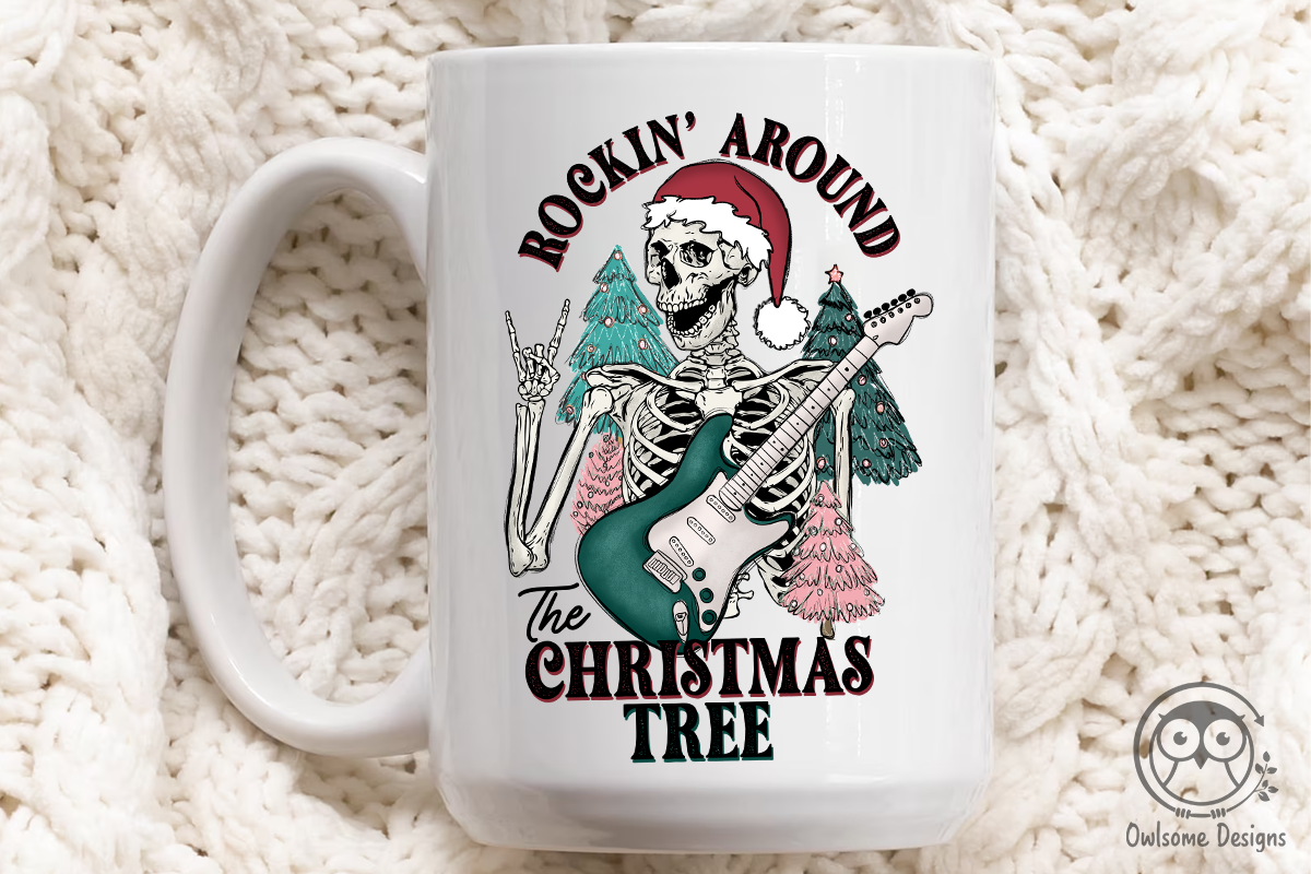 Skeleton Christmas Design Bundle, a Seasonal Illustration by Owlsome.Designs (Photo 4 of 8)