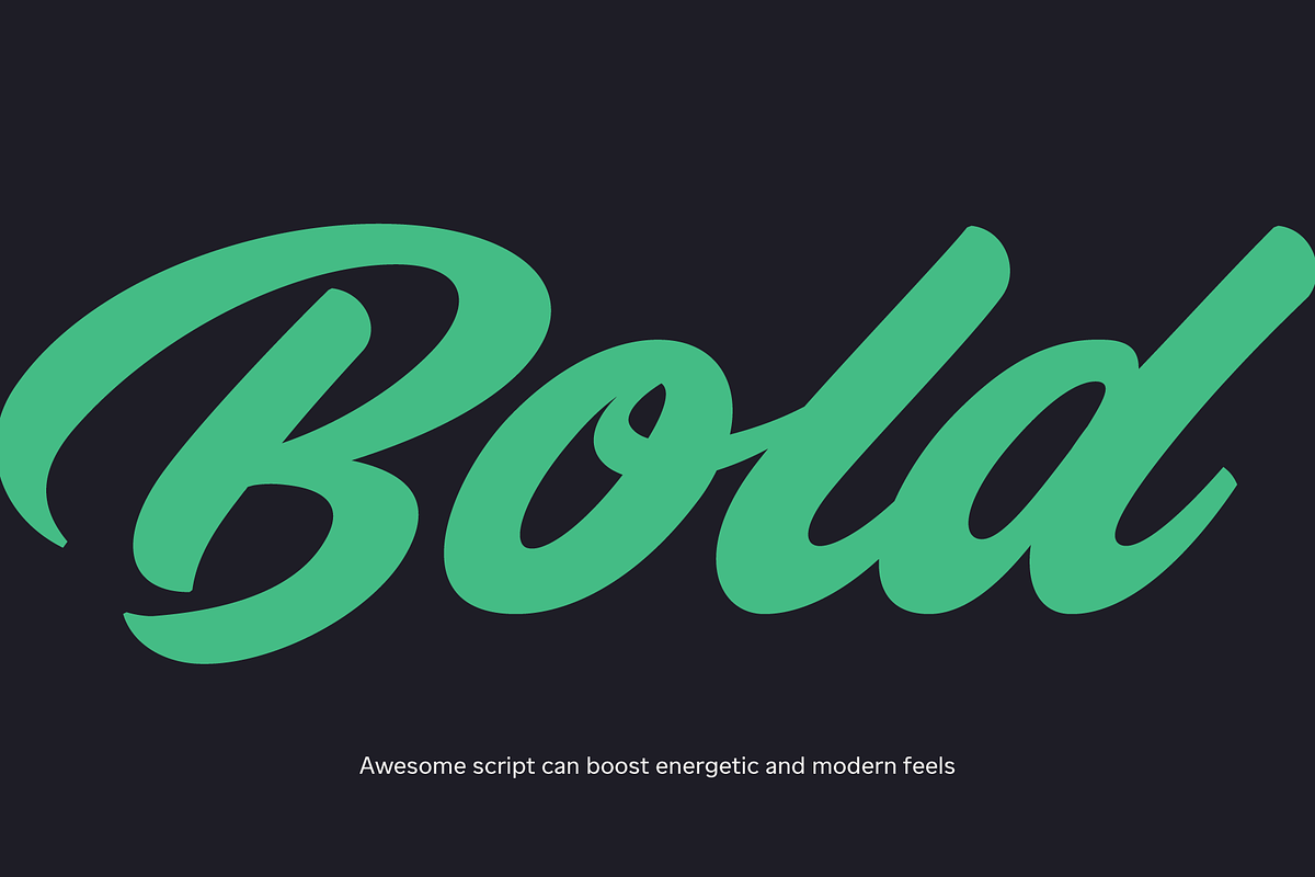 Awesome Script; Modern Script Font, a Script Font by Eko Bimantara (Photo 5 of 7)