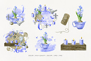 Floral Cottage Watercolor Collection, a Seasonal Illustration by YarovaArt (Thumbnail 8 of 16)