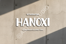 Hanoxi | A Modern Luxury Serif Typef