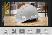 Safety Helmet Mockup, a Product Mockup by Bruno's Shop (Thumbnail 1 of 3)