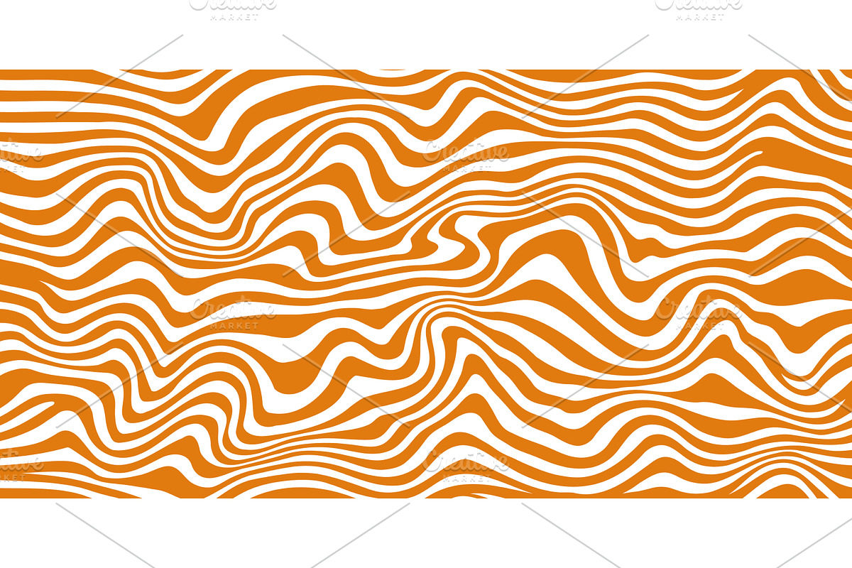 Wavy caramel seamless pattern, a Food Illustration by Vector Tradition