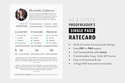 Proofreader's Rate Card Template, a Resume Template by White Dreamers (Thumbnail 2 of 4)