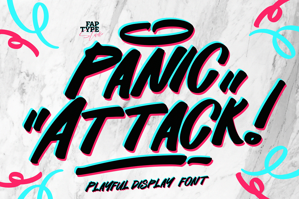 Panic Attack | Playful Sticker Font, a Handwritten Font by Ardana Creative (Photo 1 of 11)