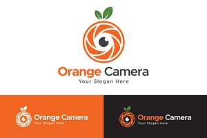 Orange Camera Photography Logo