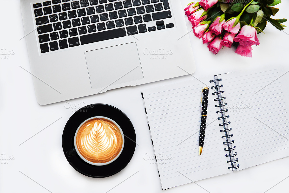 Coffee&Roses Styled Photo, a Social Media Template by FlatlayforBiz