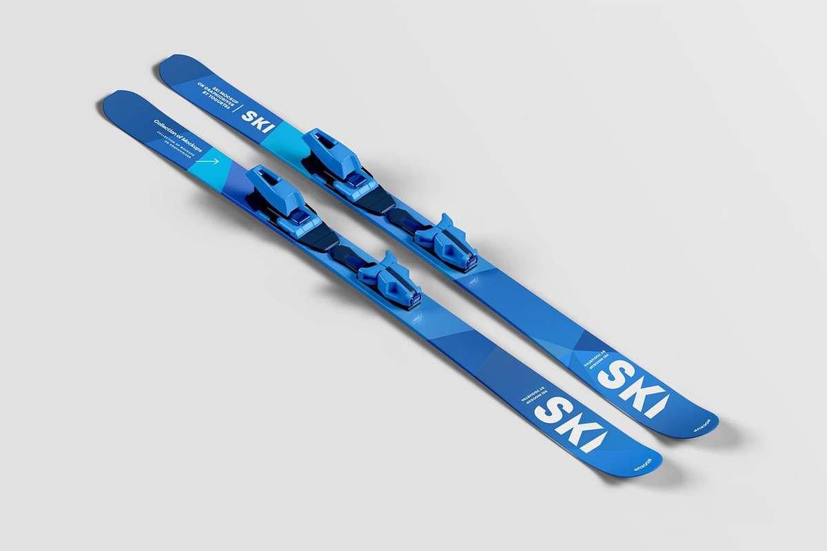 Skis Mockup, a Product Mockup by Se٧enStudio (Photo 1 of 12)