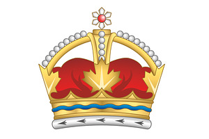 Canadian royal crown illustration