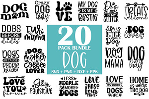 Dog SVG Bundle 20 Designs