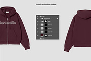 Zip-up hoodie mockup, a Hoody Mockup by Barmecide Mockup Studio (Thumbnail 3 of 3)