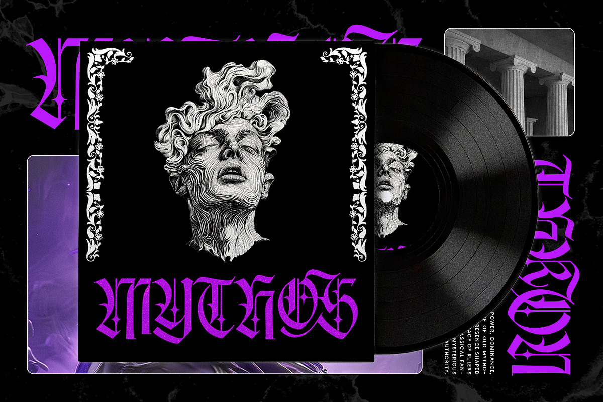 Marble Galaxy Typeface, a Blackletter Font by alit design (Photo 5 of 20)
