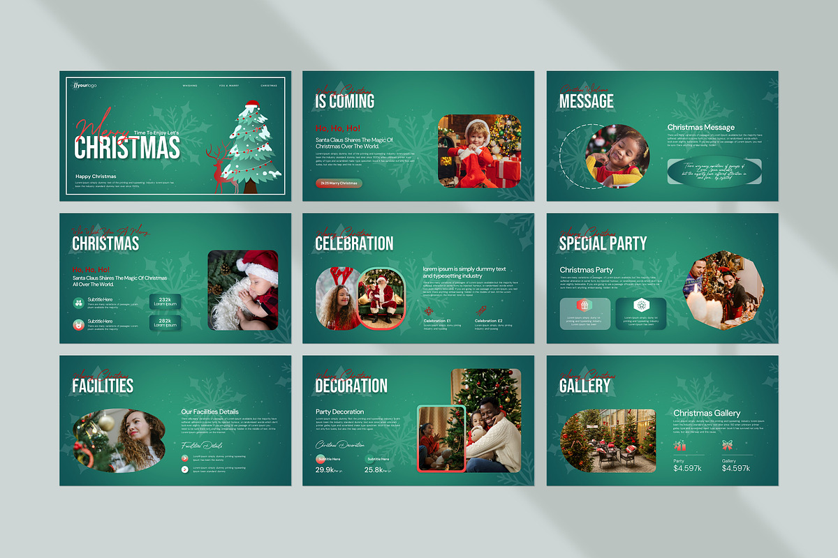 Merry Christmas Powerpoint Template, a Presentation Template by evgenystudio (Photo 6 of 7)