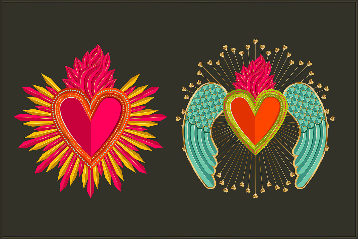 Valentines Milagro Hearts PNG Files, a Texture Illustration by Lee Iley (Photo 3 of 6)