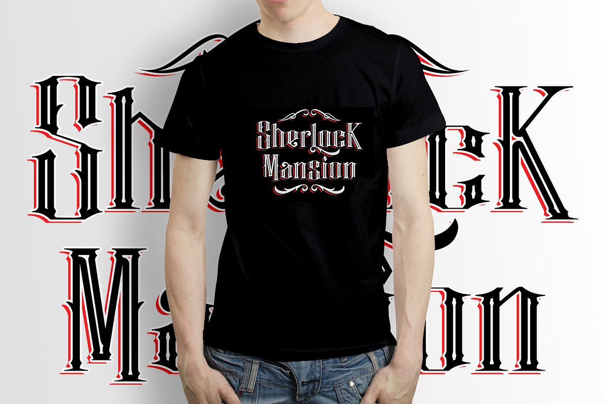 Justify I Blackletter Font preview 8