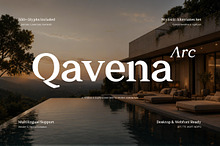Qavena Arc - Residential Serif Font