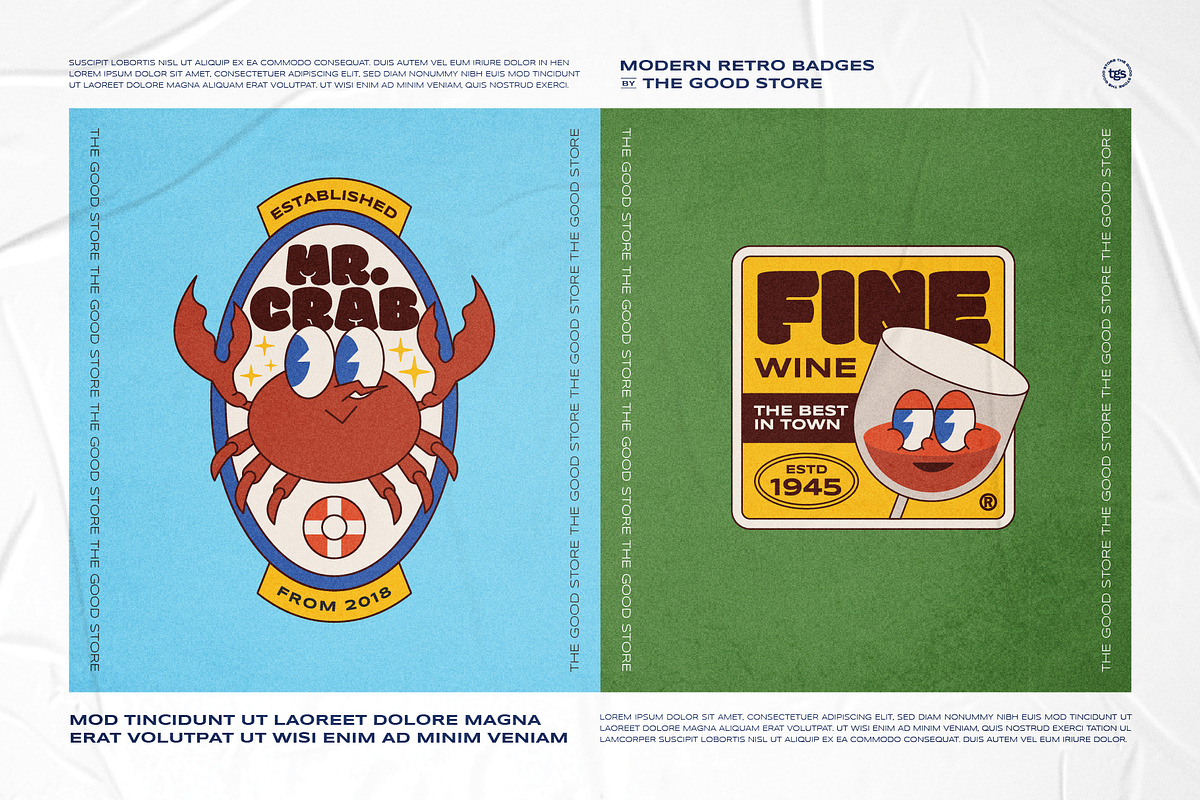 Illustration Logo Badges Bundle #2, a Branding & Logo Template by The Good Store (Photo 7 of 10)