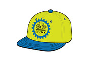 Flat Brim Baseball Hats - Template, a Hat Mockup by Mark Anthony Media (Thumbnail 3 of 4)