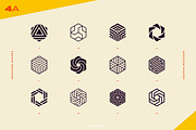 96 Logo Marks & Geometric Shapes, a Branding & Logo Template by Samolevsky (Thumbnail 11 of 24)