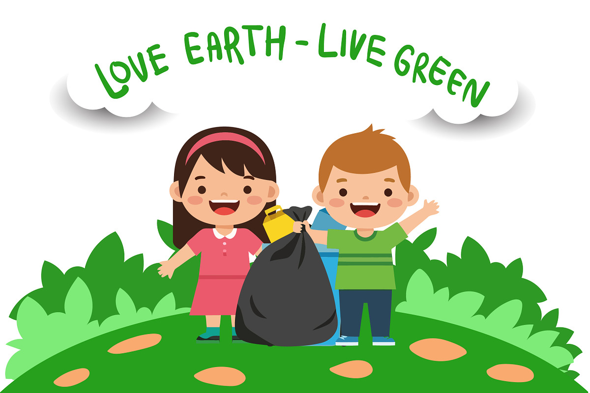 Cute Kids - Earth Day Activity, an Education Illustration by OtpirusGraphic (Photo 3 of 5)