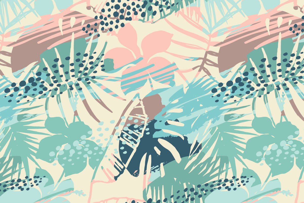 Sea & Palms. 6 seamless patterns., a Pattern Graphic by Nadia Grapes (Photo 6 of 7)