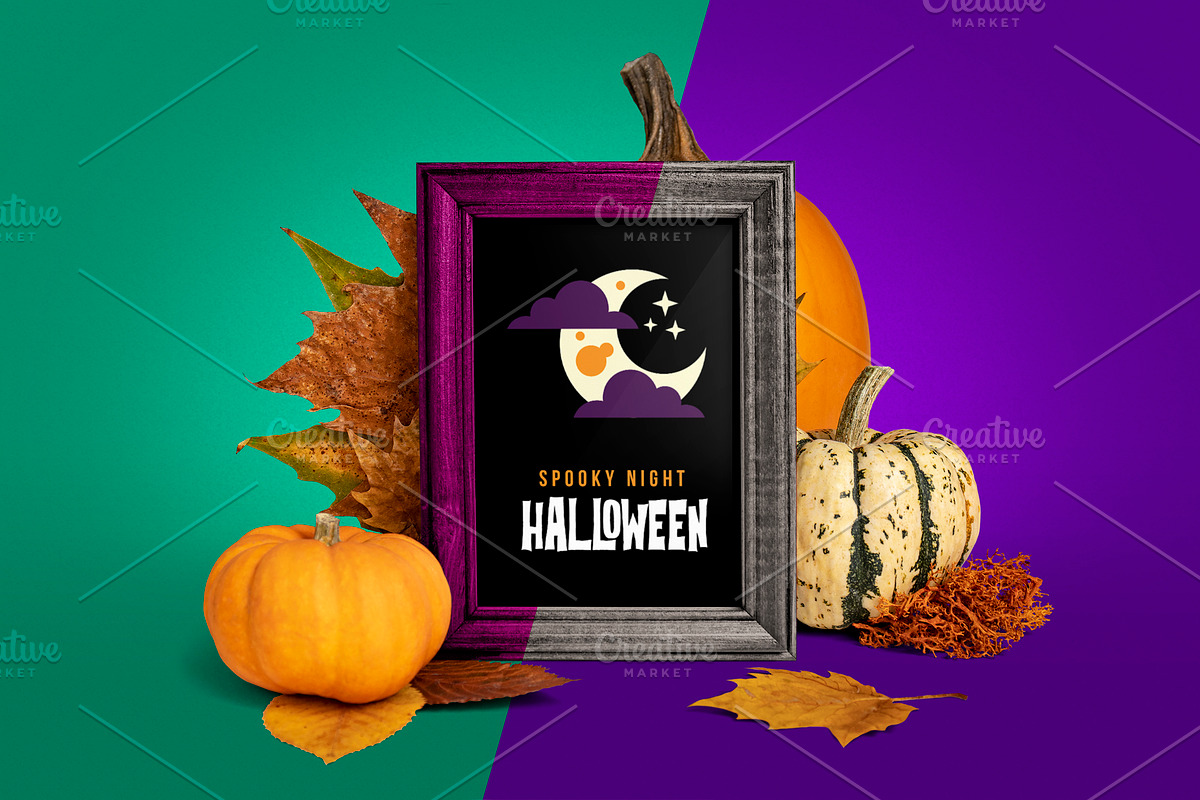 Halloween mockup pack, a Product Mockup by Scredeck (Photo 3 of 7)