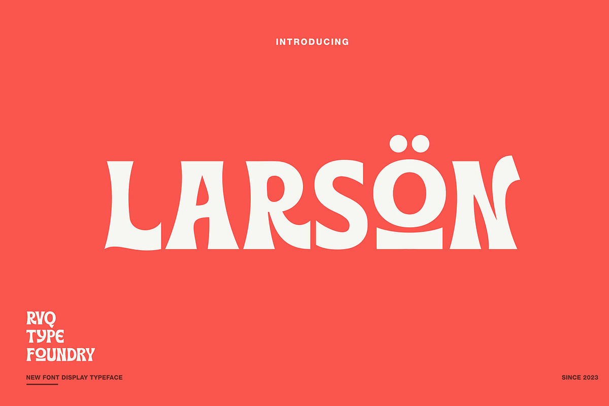 Larson display, a Serif Font by Rvq Type Foundry (Photo 1 of 4)