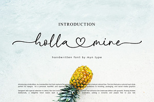 Holla Mine - Heart Swash Script Font