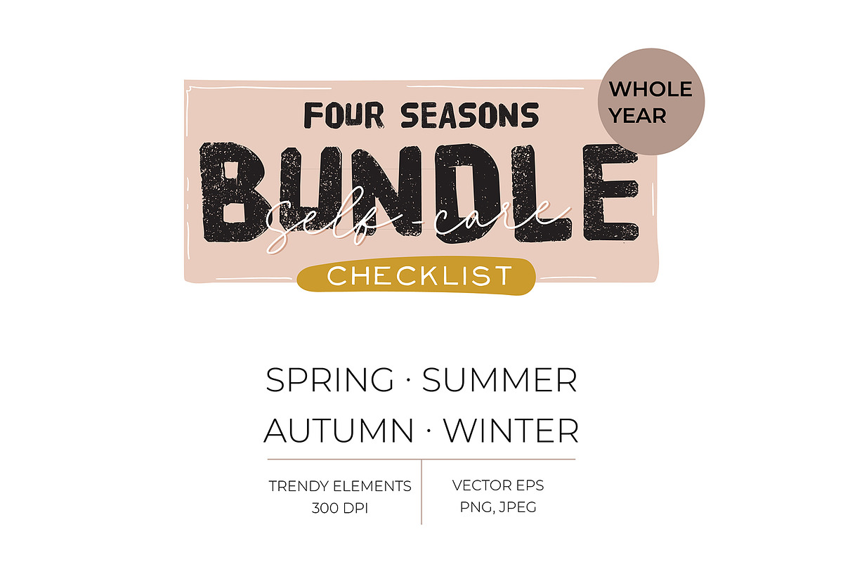 FOUR SEASONS BUNDLE, an Object Graphic by Ruslana Lubenets (Photo 2 of 52)