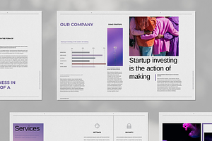 Purple Business Brochure Template