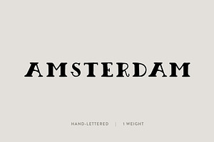 Amsterdam: A Hand-Lettered Font