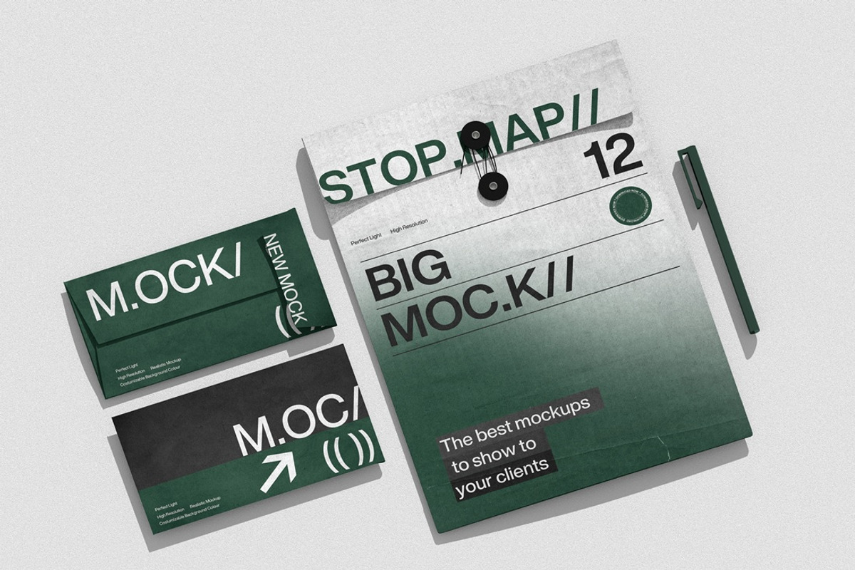 Modern Stationery Branding Mockup, an Advertising Mockup by East Gallery (Photo 3 of 15)