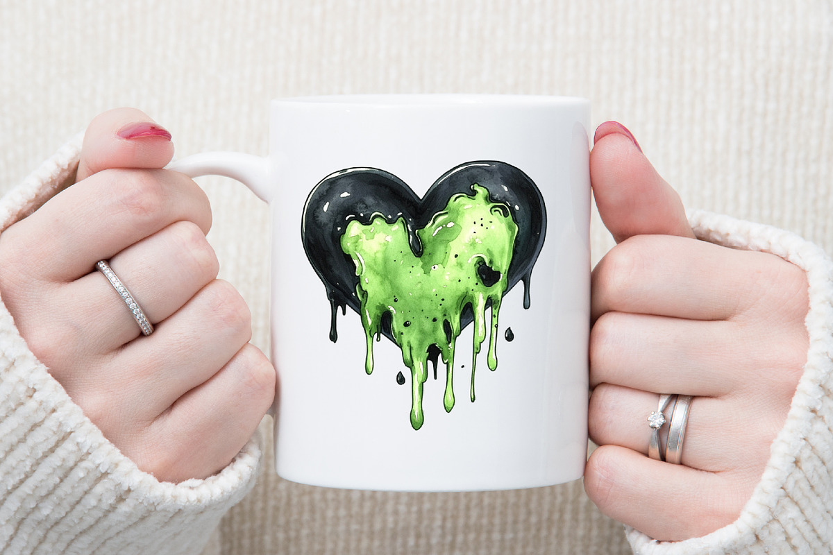 Black Green Halloween Clipart, an Illustration by Sublimation Artist (Photo 5 of 6)