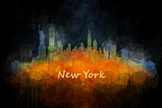 20x Files Pack New York NYC Skylines, an Illustration by HQPhoto Store (Thumbnail 7 of 11)