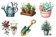Christmas Indoor Gardening Clipart, an Illustration by Daily.Designs (Thumbnail 2 of 5)