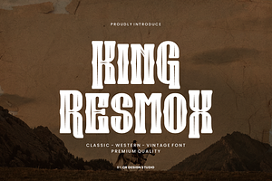 King Resmox - Western & Vintage Font