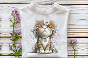 Whimsical Easter Cat Clipart, an Illustration by OK Design (Thumbnail 6 of 6)
