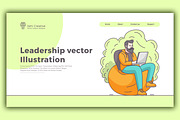 Website hero vector illustration., a Landing Page Template by Hi Dream (Thumbnail 6 of 6)