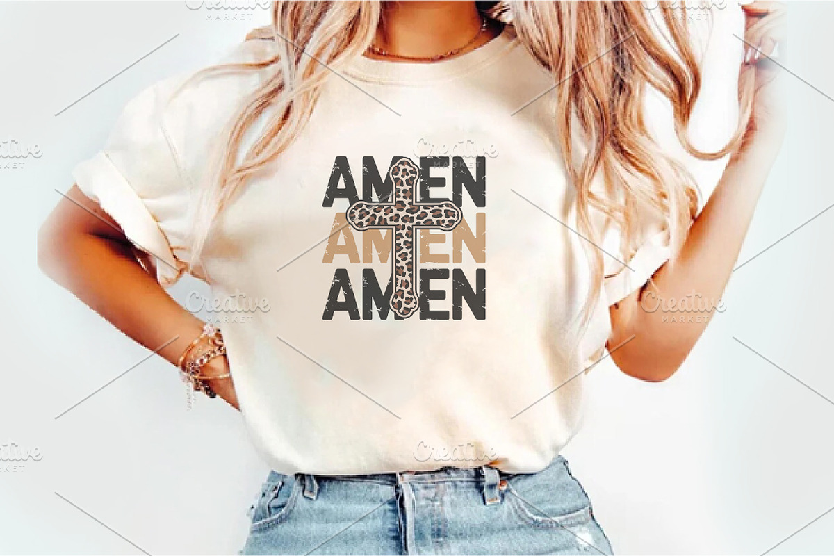 Amen Png, Christian Sublimation PNG,, an Illustration by Watercolor design (Photo 1 of 6)