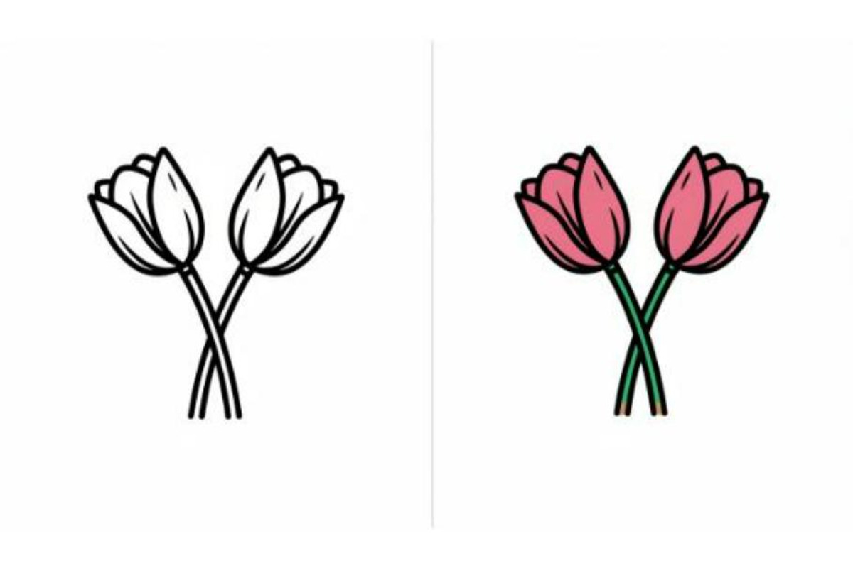 Minimalist Tulip Line, an Object Graphic by Designer_Momina (Photo 4 of 5)