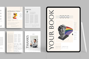 Minimalist E-book Layout, an UI Kit Template by ContestDesign